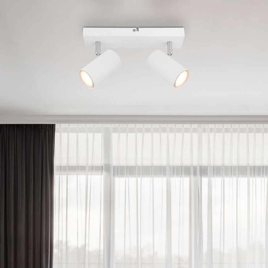 Globo - Foco 2xGU10/35W/230V branco