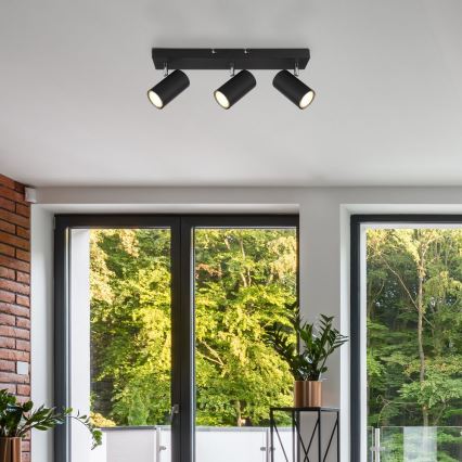 Globo - Foco 3xGU10/35W/230V preto