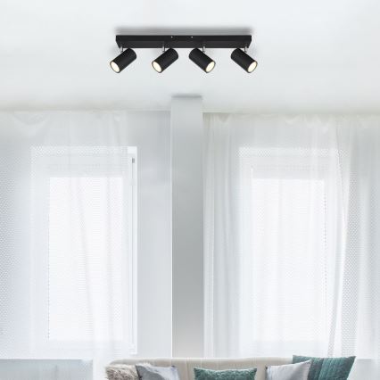 Globo - Foco 4xGU10/35W/230V preto