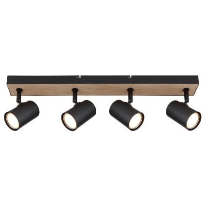 Globo - Foco 4xGU10/35W/230V preto/castanho