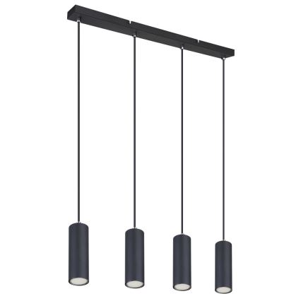 Globo - Candelabro suspenso 4xGU10/35W/230V preto