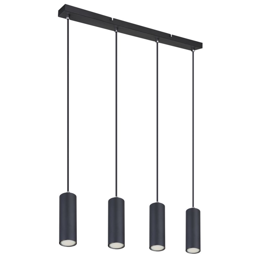 Globo - Candelabro suspenso 4xGU10/35W/230V preto