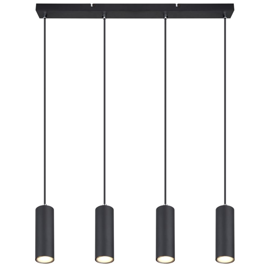 Globo - Candelabro suspenso 4xGU10/35W/230V preto
