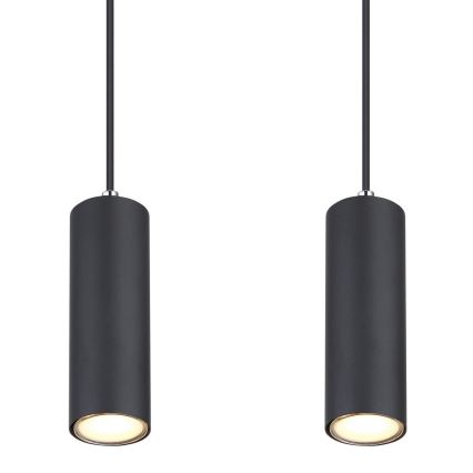 Globo - Candelabro suspenso 4xGU10/35W/230V preto