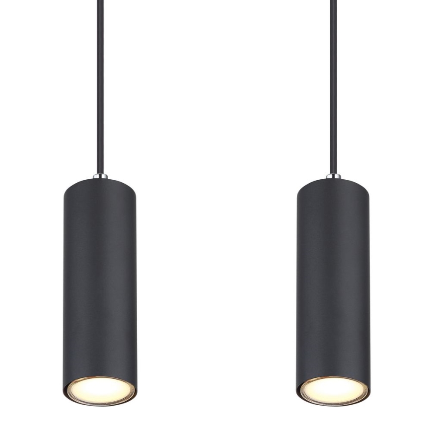 Globo - Candelabro suspenso 4xGU10/35W/230V preto