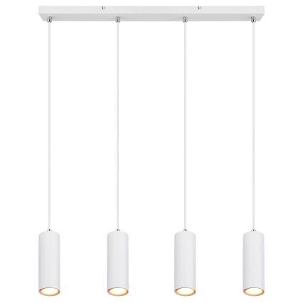 Globo - Candelabro suspenso 4xGU10/35W/230V branco
