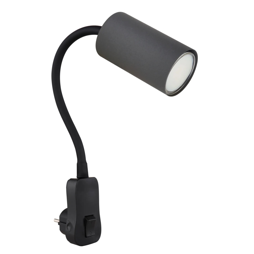 Globo - Candeeiro de parede com tomada 1xGU10/35W/230V preto
