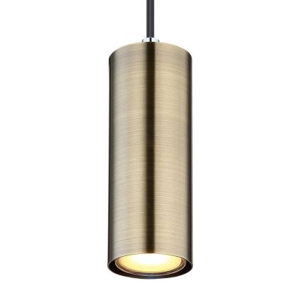 Globo - Candelabro suspenso 1xGU10/35W/230V preto/latão