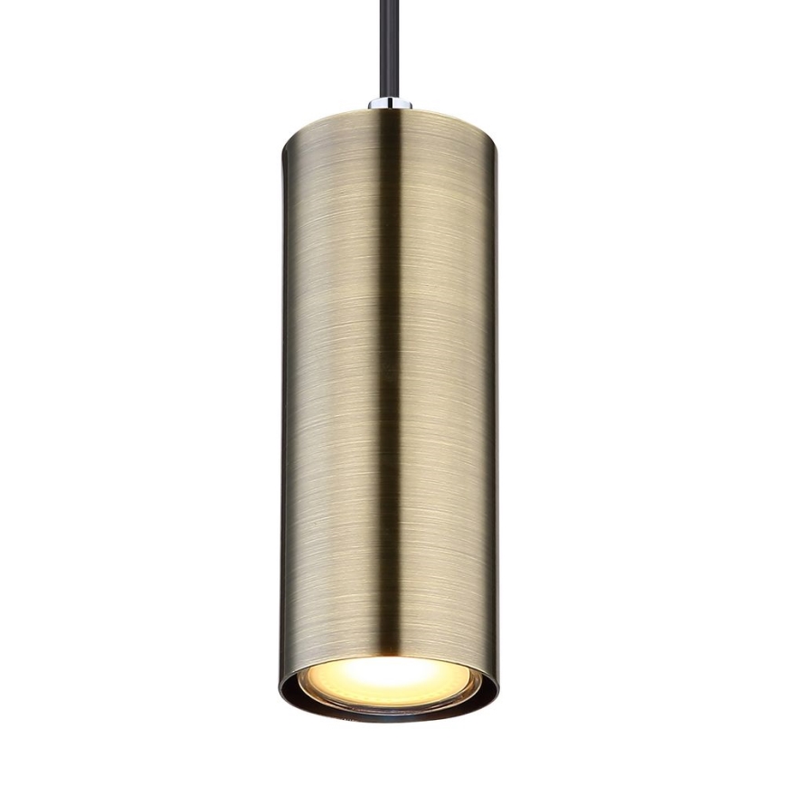 Globo - Candelabro suspenso 1xGU10/35W/230V preto/latão