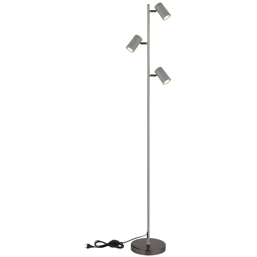 Globo - Candeeiro de chão 3xGU10/5W/230V cinzento