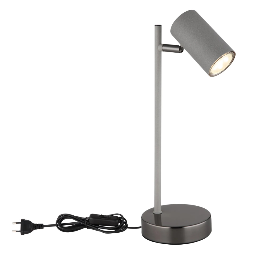 Globo - Candeeiro de mesa 1xGU10/5W/230V cinzento/antracite