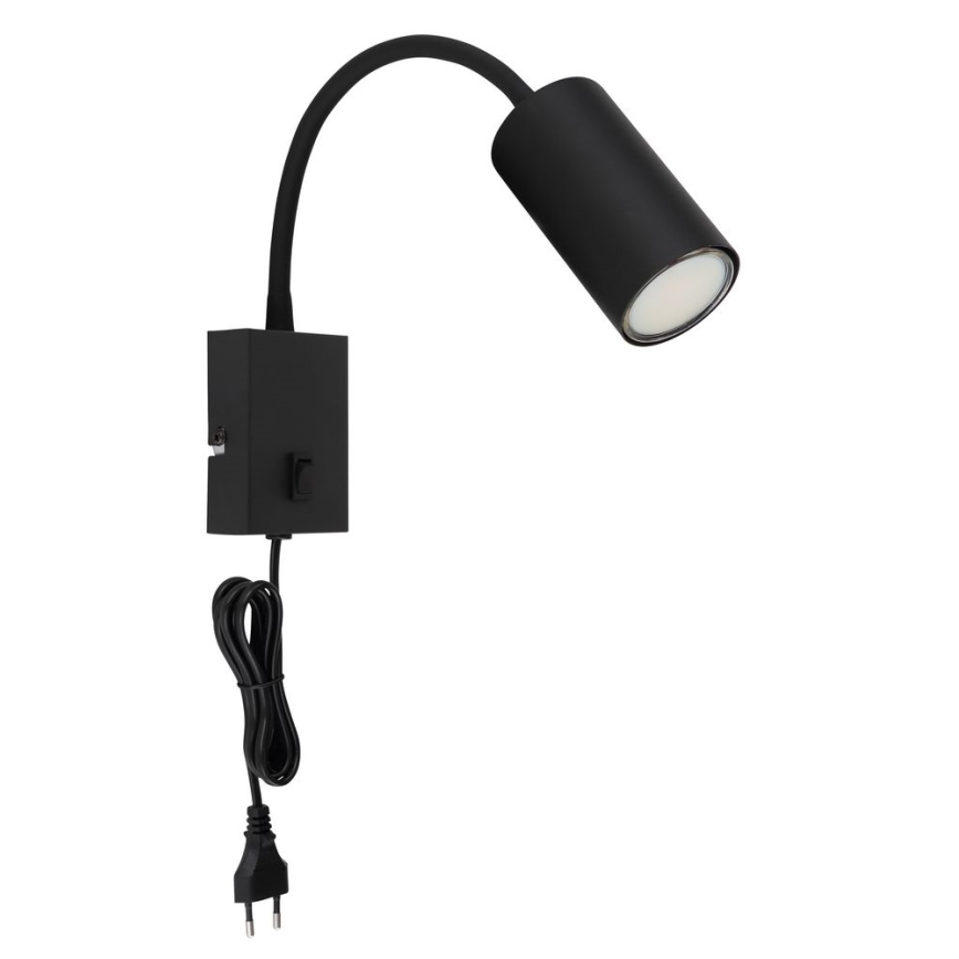 Globo - Candeeiro de parede flexível 1xGU10/25W/230V preto