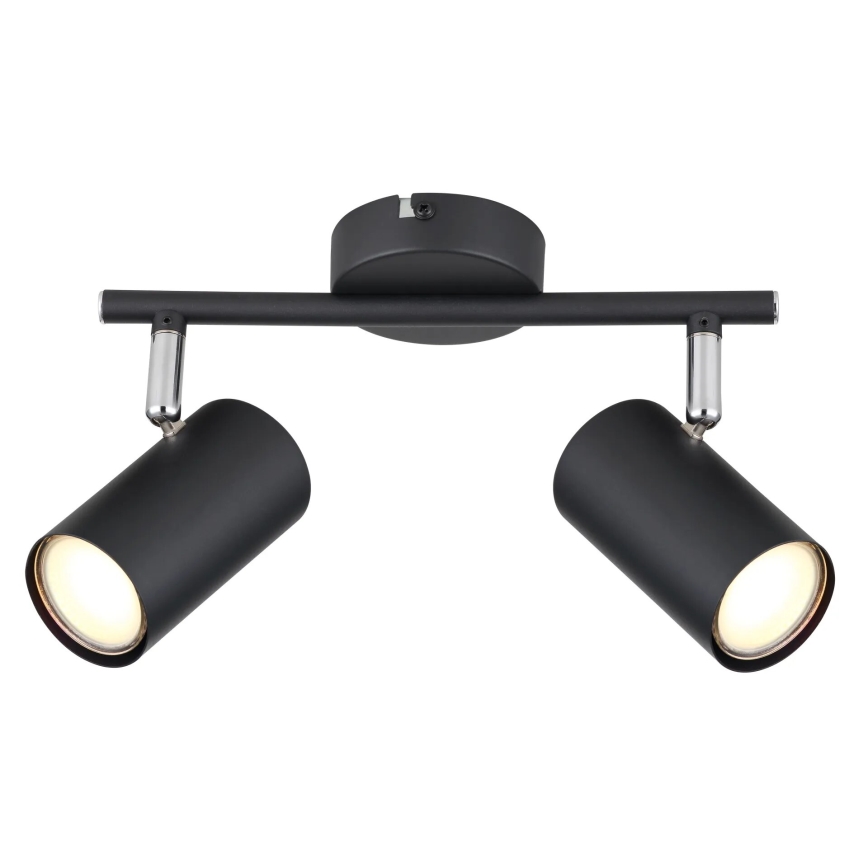 Globo - Foco 2xGU10/25W/230V preto