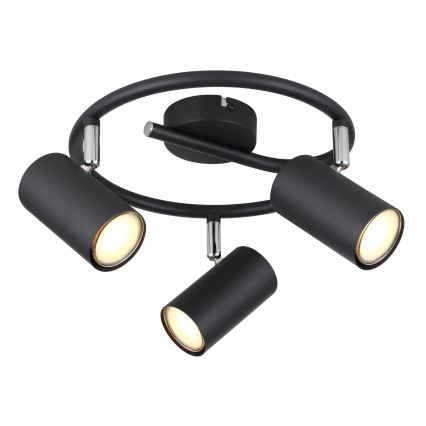 Globo - Foco 3xGU10/25W/230V preto
