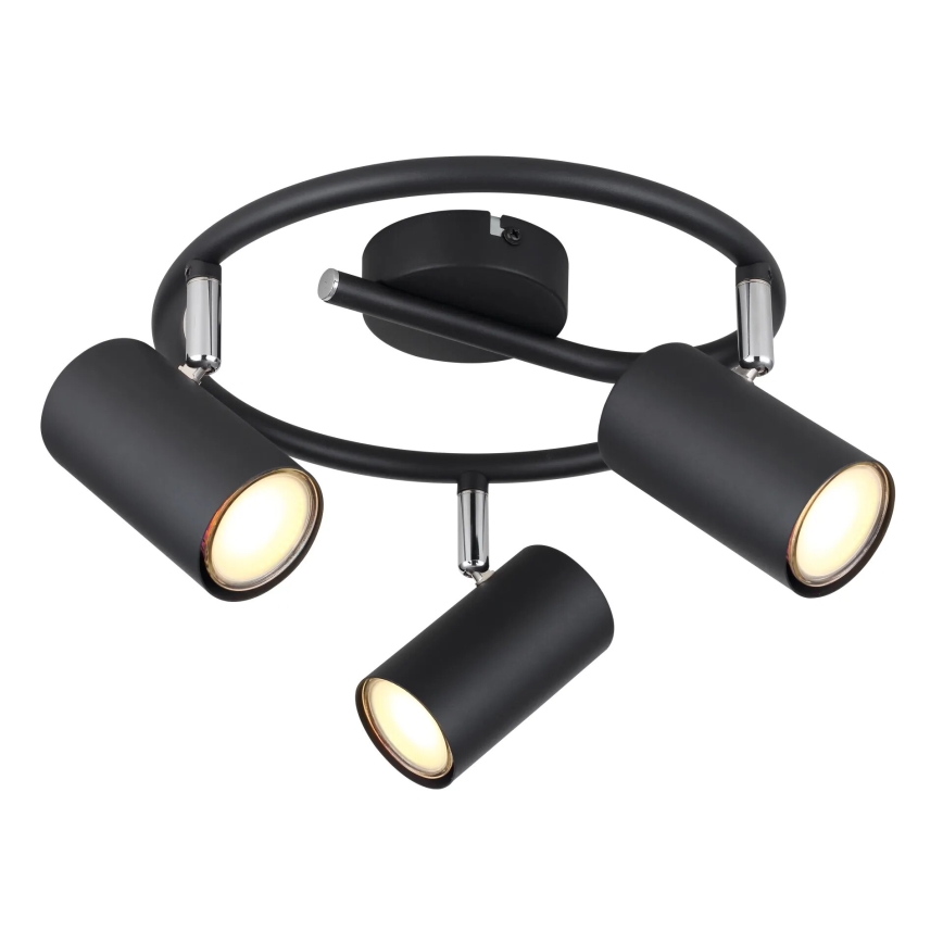 Globo - Foco 3xGU10/25W/230V preto