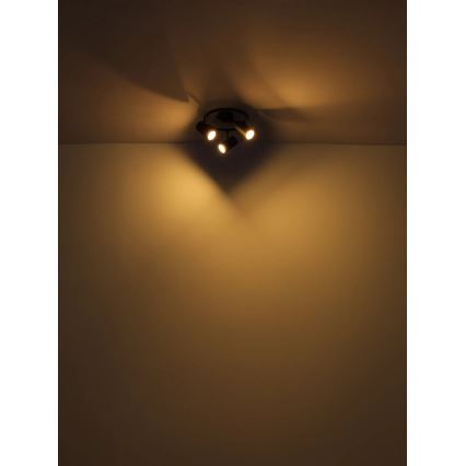 Globo - Foco 3xGU10/25W/230V preto