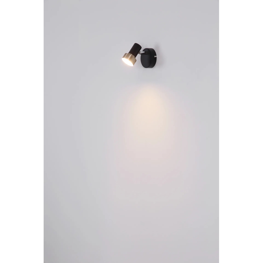 Globo - Foco de parede 1xGU10/25W/230V preto/dourado