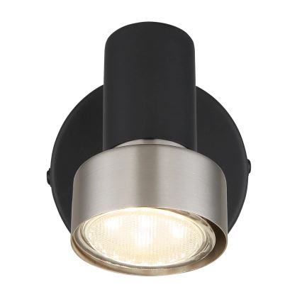 Globo - Foco de parede 1xGU10/25W/230V preto/prateado