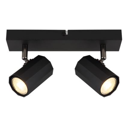 Globo - Foco 2xGU10/25W/230V preto