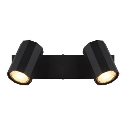 Globo - Foco 2xGU10/25W/230V preto
