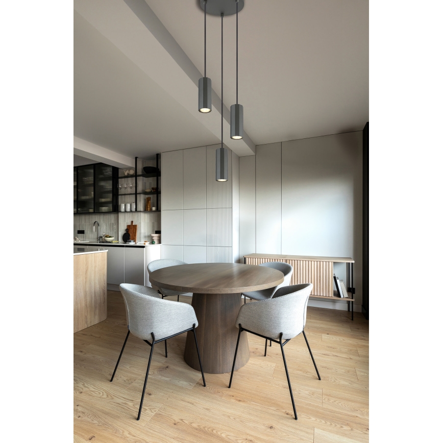 Globo - Candeeiro suspenso 3xGU10/25W/230V preto