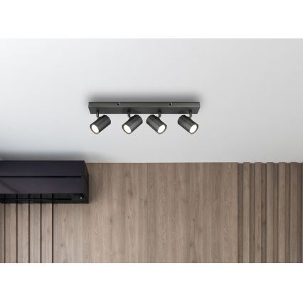 Globo - Foco 4xGU10/25W/230V preto