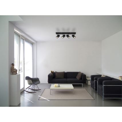 Globo - Foco 4xGU10/25W/230V preto