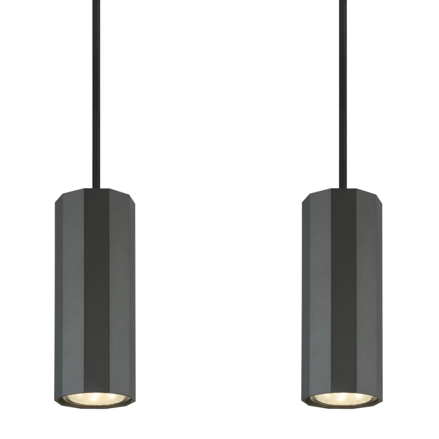 Globo - Candeeiro suspenso 4xGU10/25W/230V preto