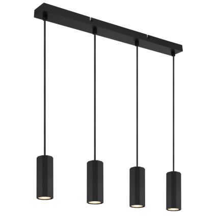 Globo - Candeeiro suspenso 4xGU10/25W/230V preto
