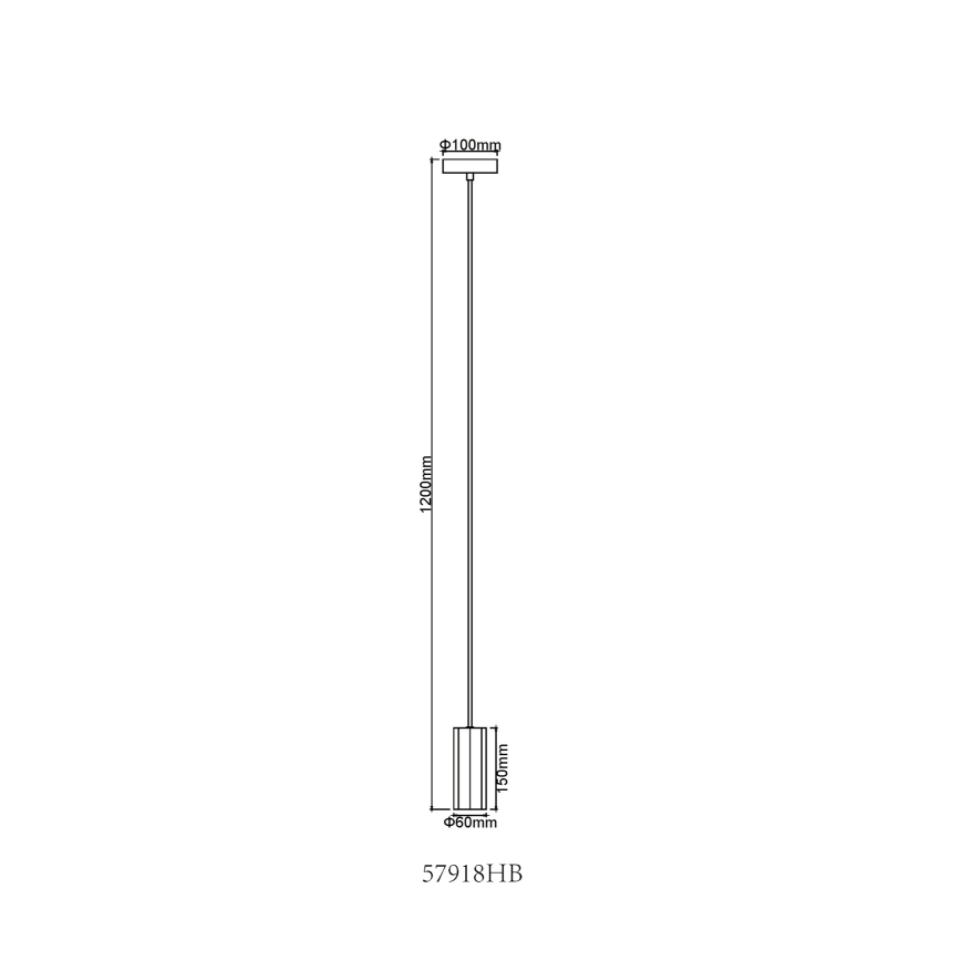 Globo - Candeeiro suspenso 1xGU10/25W/230V preto
