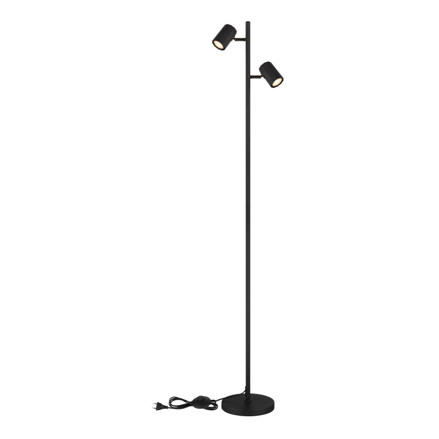 Globo - Candeeiro de chão 2xGU10/5W/230V preto