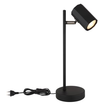 Globo - Candeeiro de mesa 1xGU10/5W/230V preto