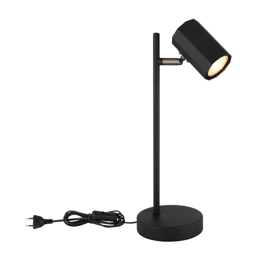 Globo - Candeeiro de mesa 1xGU10/5W/230V preto