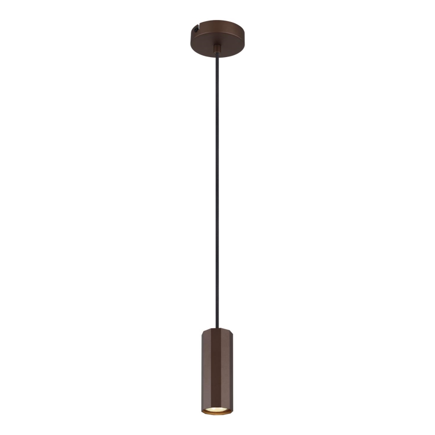 Globo - Candeeiro suspenso 1xGU10/25W/230V castanho