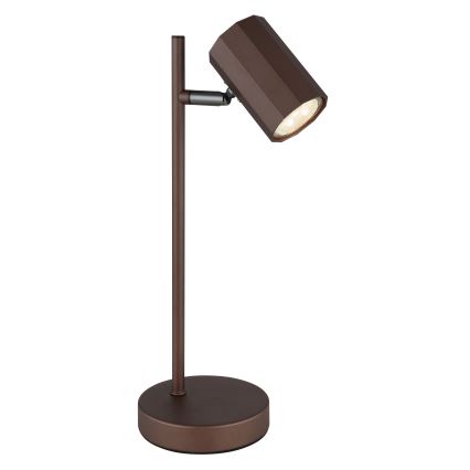 Globo - Candeeiro de mesa 1xGU10/5W/230V castanho