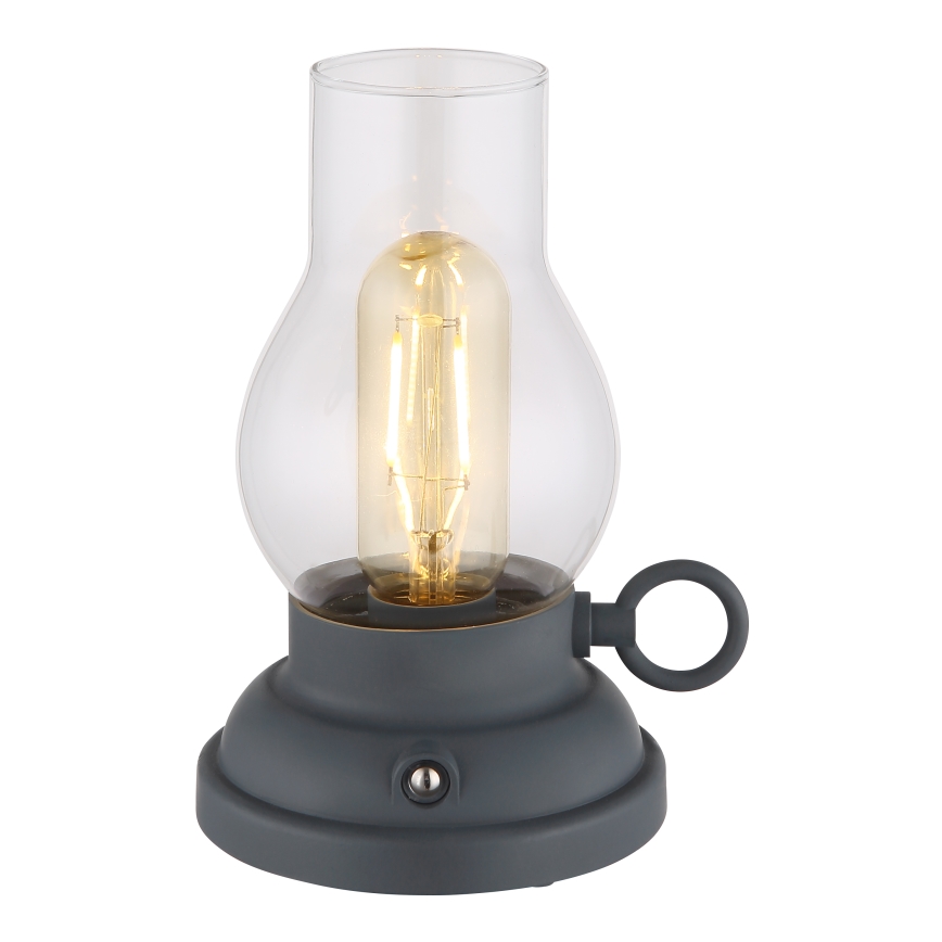 Globo - Candeeiro de mesa tátil LED flexível com regulação LED/1W/3,7V 1200 mAh antracite
