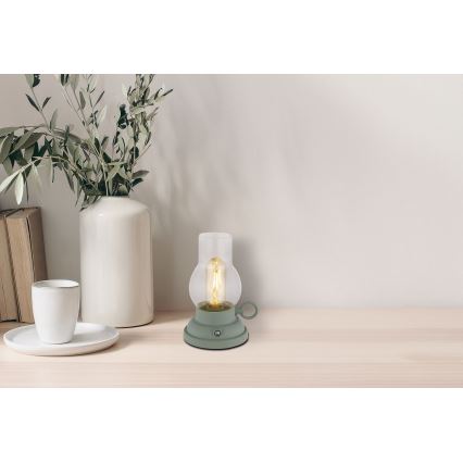 Globo - Candeeiro de mesa tátil LED flexível com regulação LED/1W/3,7V 1200 mAh verde