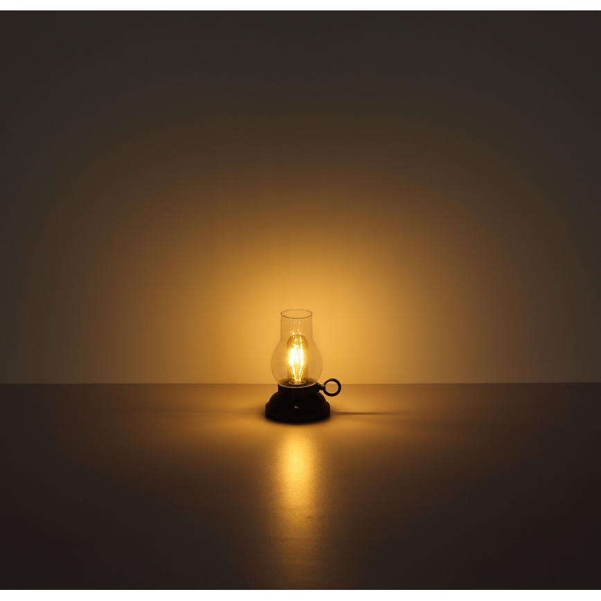 Globo - Candeeiro de mesa tátil LED flexível com regulação LED/1W/3,7V 1200 mAh verde