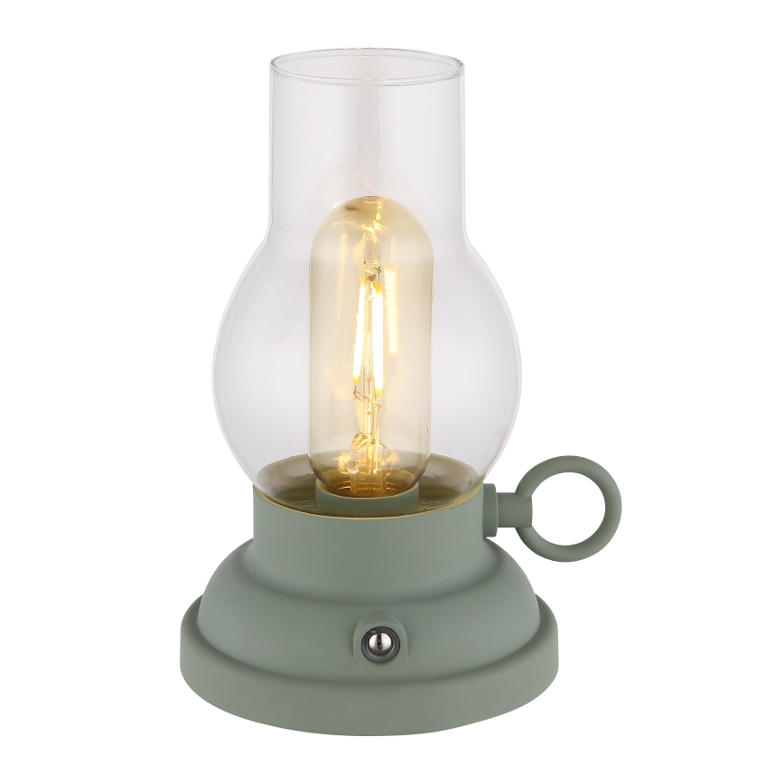 Globo - Candeeiro de mesa tátil LED flexível com regulação LED/1W/3,7V 1200 mAh verde