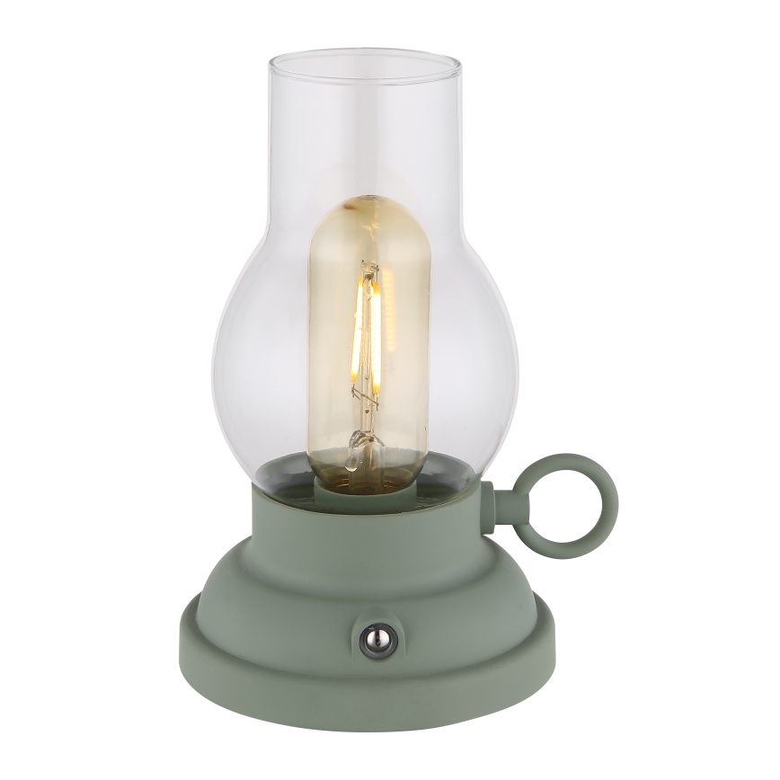 Globo - Candeeiro de mesa tátil LED flexível com regulação LED/1W/3,7V 1200 mAh verde