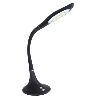 Globo - Candeeiro de mesa tátil LED flexível com regulação LED/9W/230V 3000/4500/6500K preto