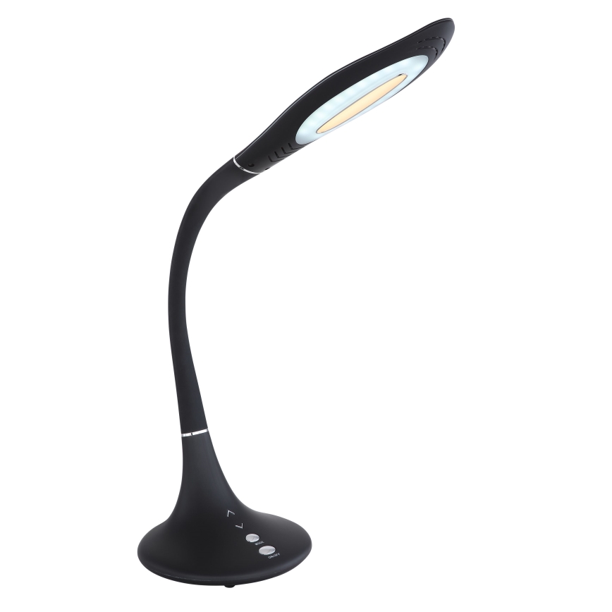 Globo - Candeeiro de mesa tátil LED flexível com regulação LED/9W/230V 3000/4500/6500K preto
