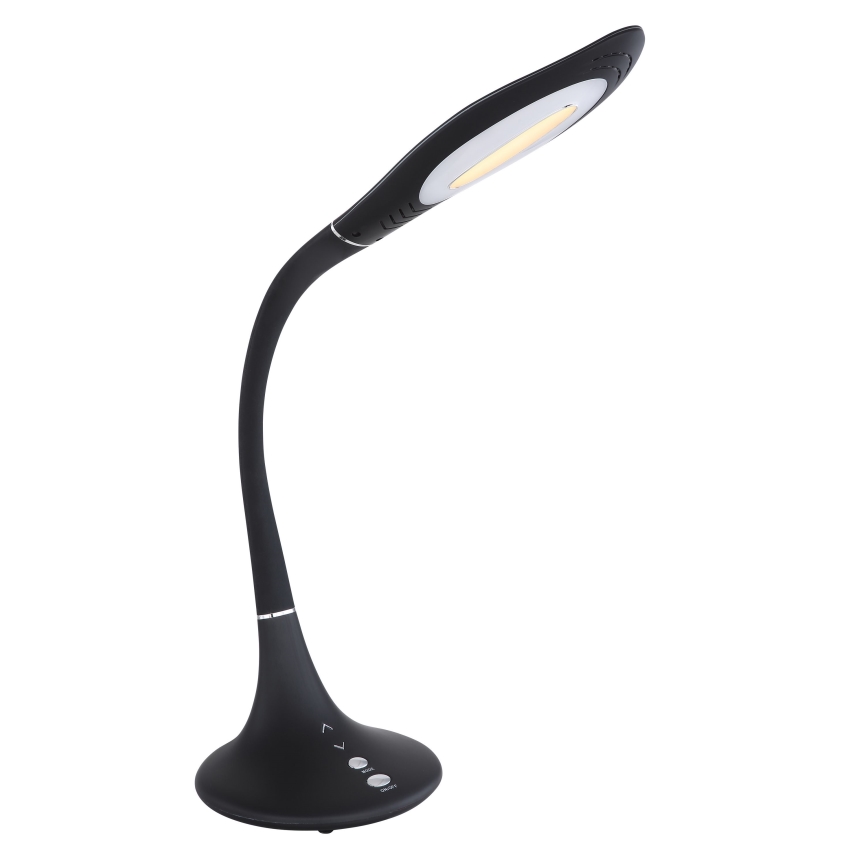 Globo - Candeeiro de mesa tátil LED flexível com regulação LED/9W/230V 3000/4500/6500K preto