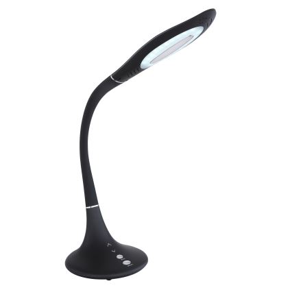 Globo - Candeeiro de mesa tátil LED flexível com regulação LED/9W/230V 3000/4500/6500K preto