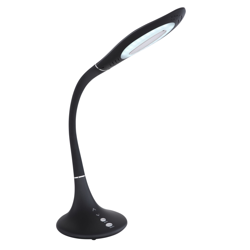 Globo - Candeeiro de mesa tátil LED flexível com regulação LED/9W/230V 3000/4500/6500K preto