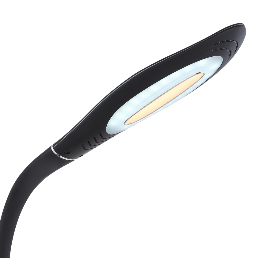 Globo - Candeeiro de mesa tátil LED flexível com regulação LED/9W/230V 3000/4500/6500K preto