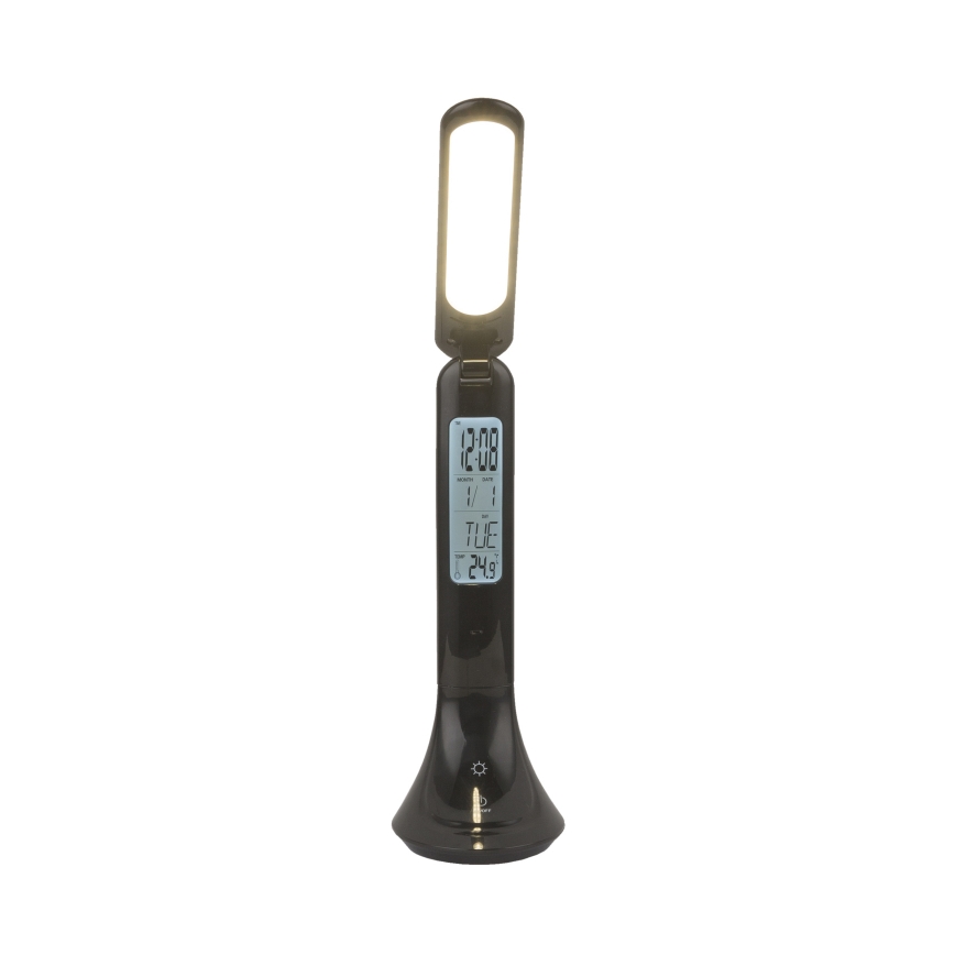 Globo - Candeeiro de mesa LED com regulação e ecrã LED/4W/230V 2200 mAh preto