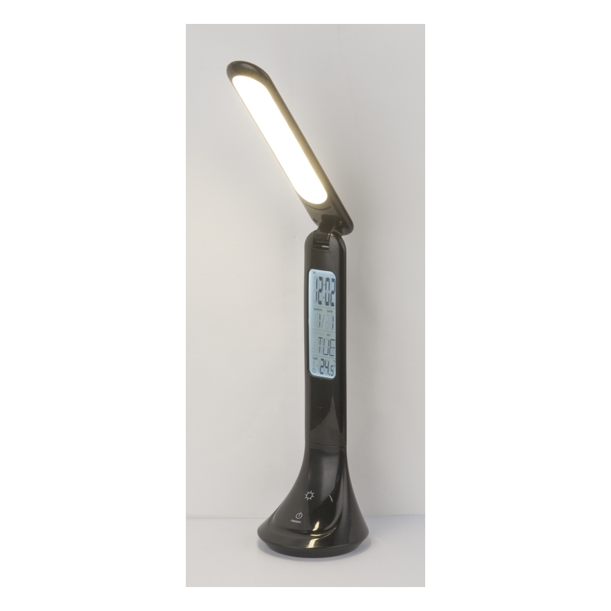 Globo - Candeeiro de mesa LED com regulação e ecrã LED/4W/230V 2200 mAh preto