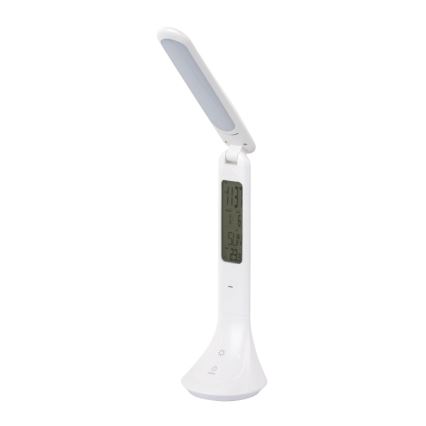 Globo - Candeeiro de mesa LED com regulação e ecrã LED/4W/230V 2200 mAh branco