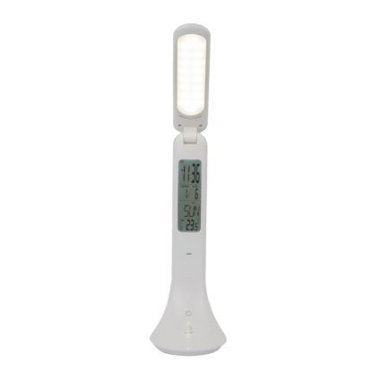 Globo - Candeeiro de mesa LED com regulação e ecrã LED/4W/230V 2200 mAh branco